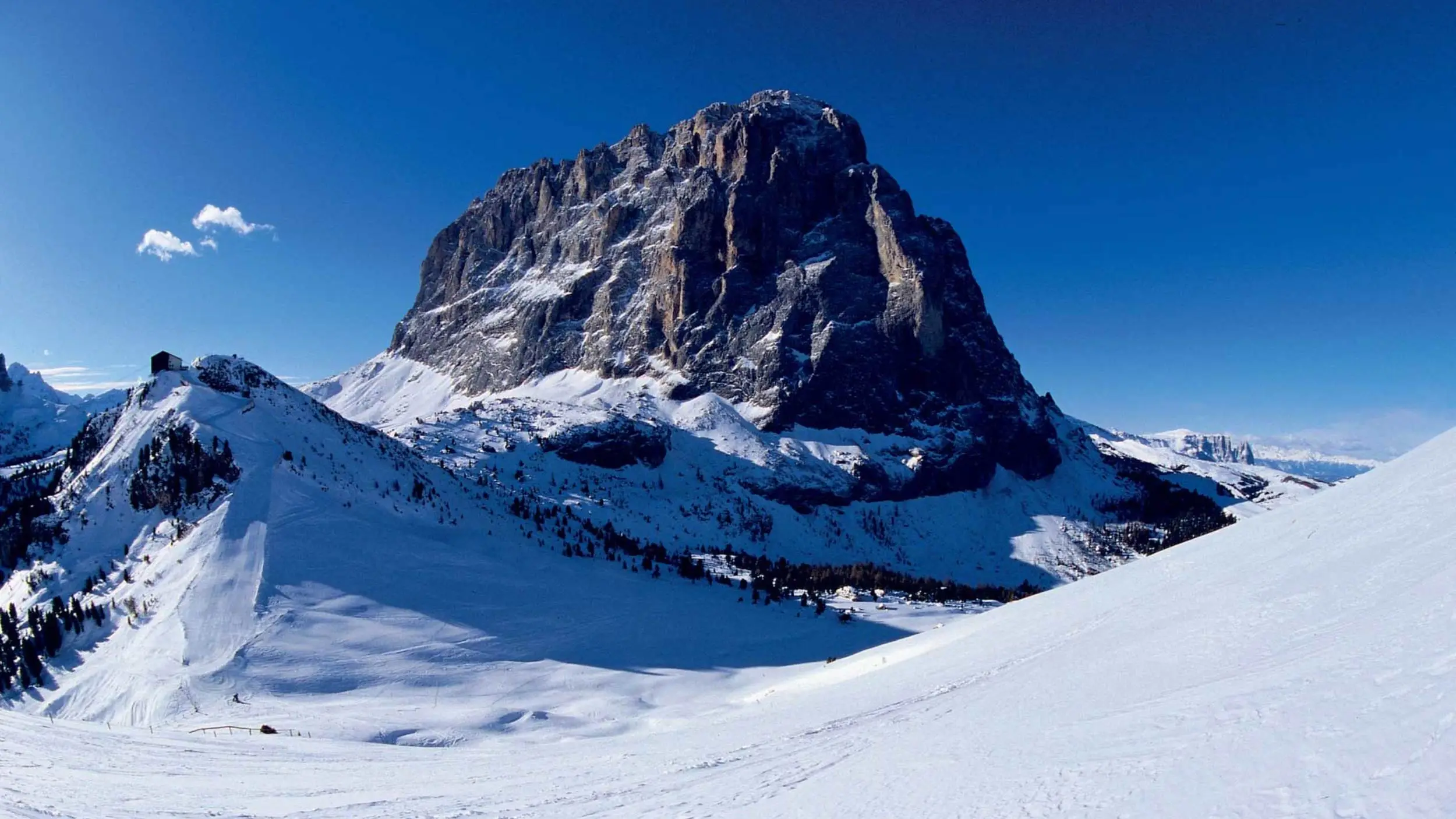 Skifahren in den Dolomiten